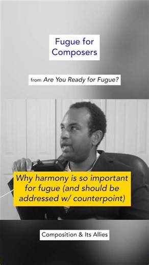 Why focusing only consonance & dissonance in counterpoint is not enough for fugue #composition