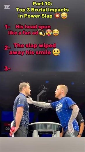 Top 3 Brutal Impacts in Power Slap 💥#shorts