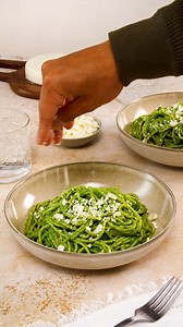 1.5K views · 69 reactions | Latin foodie, you need to try this Peruvian Green Spaghetti! Make this garlicky, creamy spinach, milk and walnut sauce at home, lather it all over the pasta and top it off with crumbled GOYA® Queso Fresco. Yum! Who wants some? Peruvian Green Spaghetti: https://brnw.ch/21wFQDU | Goya Foods | Facebook