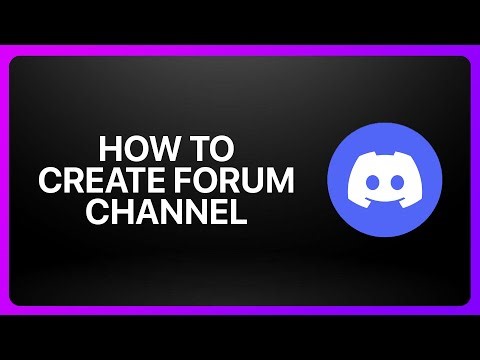 How To Create Forum Channel In Discord 2025! Tutorial