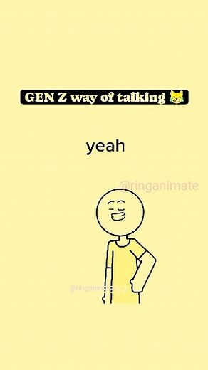 33 reactions | Zen Z way of talking  animation meme | Ring Animate | Facebook