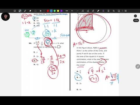 SHSAT 2025 Math Section pt2: 63-69
