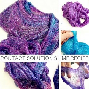 Slime Recipe With Contact Solution - Little Bins for Little Hands