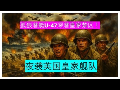 孤狼潜艇U-47深潜皇家禁区！为复仇而生的“幽灵舰长”夜袭英国皇家舰队——海面血色翻涌，炮火撕裂黑暗，命悬一线的赌命行动即将开始！