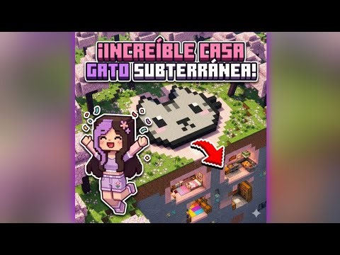 ¡Construí la CASA GATO SUBTERRÁNEA más INCREÍBLE de Minecraft! Parte 1