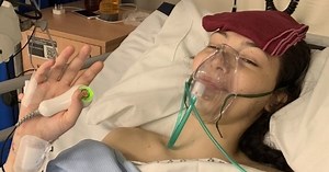 Woman, 23, left with horror injuries after plunging 40ft to the ground