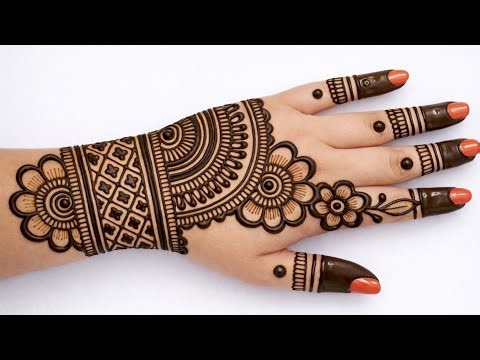 Easy stylish back hand mehndi design 2026 | Mehandi design