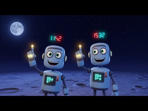 Seven Eight Little Robots Jump on the Moon | Best Nursery Rhymes and Kids Songs Collection