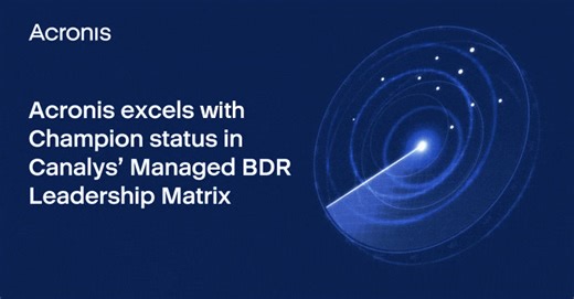 🙌 Acronis excels in the Canalys Managed BDR Leadership Matrix for outstanding backup and disaster recovery (BDR) technology in Canalys’ Managed BDR Leadership Matrix. What's in this report: ▪️Insights into the managed BDR industry ▪️Strategies and results of top vendors ▪️Current trends and findings ▪️Why MSPs worldwide trust Acronis Download the report now ➡️ https://www.acronis.com/en-us/resource-center/resource/acronis-retains-champion-status-in-canalys-managed-bdr-leadership-matrix-2023/ #C
