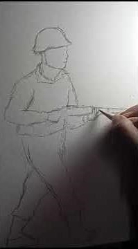 How to draw a soldier, tutorial.