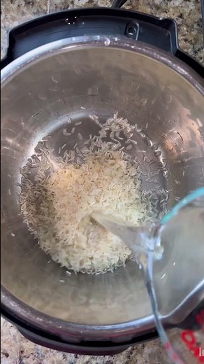 A perfect, fluffy, not sticky Indian White Basmati Rice in Instant Pot #shorts