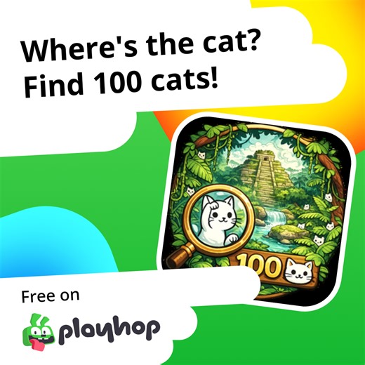 Where's the cat? Find 100 cats!: Play Online For Free On Playhop