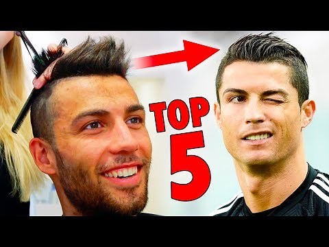 TOP 5 Cristiano Ronaldo Hairstyles - Best Football Players Haircuts