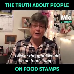 175K views · 2.3K reactions | Going into the holidays, more than 42 million Americans will be using food stamps to survive. Hunger can look like anyone — this is what we get wrong about them. | Mic | Facebook