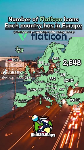 Exploring Flaticon Icons by European Country