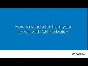 How to send a fax from your email with GFI FaxMaker