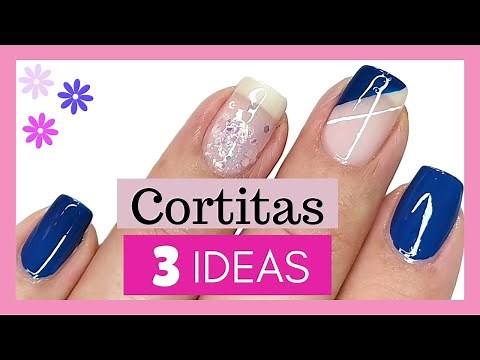 Diseños de uñas BONITAS y FÁCILES 2025/Ideas para decorar uñas cortas Tendencias/short nails