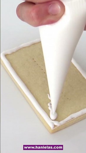 How to Ice Cookie with Royal Icing #cookiedecorating