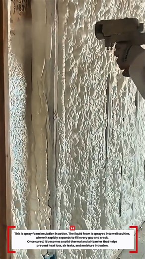 How Spray Foam Insulation Seals Walls Like This! #innovation