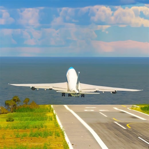 Incredible Air Force One! Dangerous take off from a short runway | IronGaming