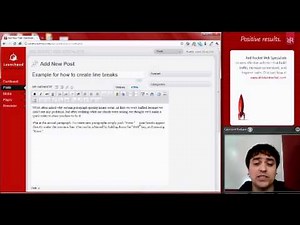 How do I create a line break instead of a paragraph break?