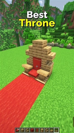 How to Make the Best Throne in Minecraft – Epic Decoration | CupSapling #minecraft #shorts #easy