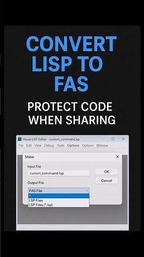 AutoLISP Getting Stolen? Convert to FAS Now #AutoCAD #Protection