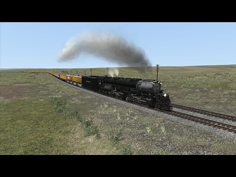 Train Simulator Smokebox UP Challenger 3985 Endurance Test on The BNSF Hi-Line Subdivision