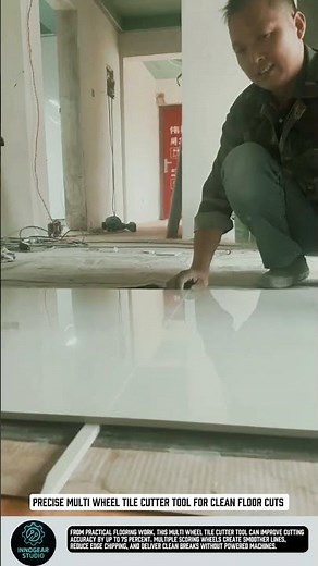 Precise Multi Wheel Tile Cutter tool for clean floor cuts #tools