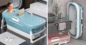 This Portable Folding Bathtub Is Perfect For Tiny Homes