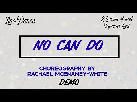 NO CAN DO line dance demo, choreography by Rachael McEnaney-White