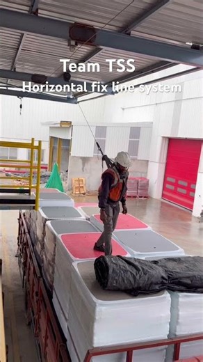 Horizontal fix line system #industrialsafety #industrial #safety #safetyfirst #safetytips #staff