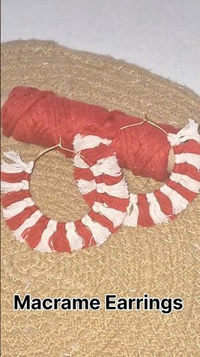 Macrame Earrings Tutorial #macrametutorial #handmade #macramejewelry #macrameearrings #diy