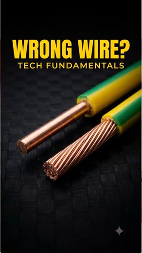 ⚡ Solid Core vs. Stranded Wire: Which One Should You Use? 🤔 #shorts