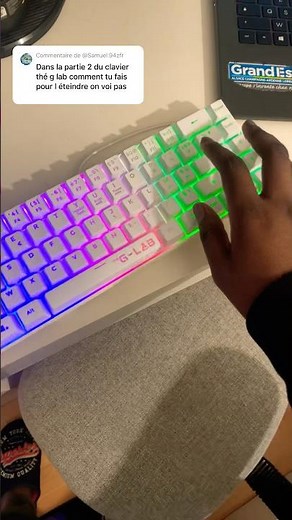Voila comment éteindre le rgb du clavier the g lab 😉