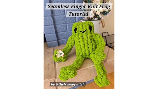 Seamless Frog Finger Knit Video Tutorial With Simple Pdf - Etsy