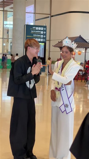 Genzy ក៏មកទទួលlala ដែរ#fyp #beautypageant #bl #cambodia🇰🇭