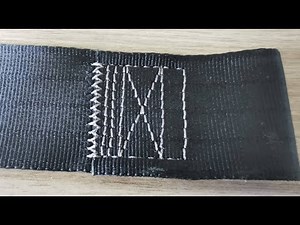 Automatic seat belt sewing machine