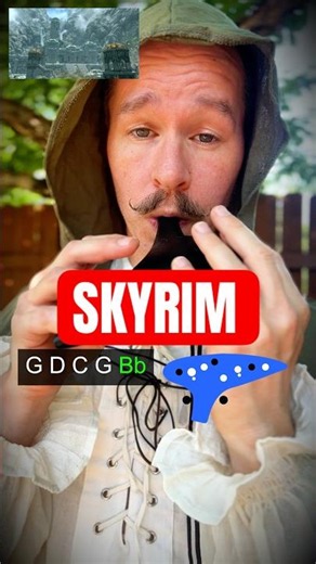 Skyrim Far Horizons Theme Ocarina Tutorial #ocarina #tutorial