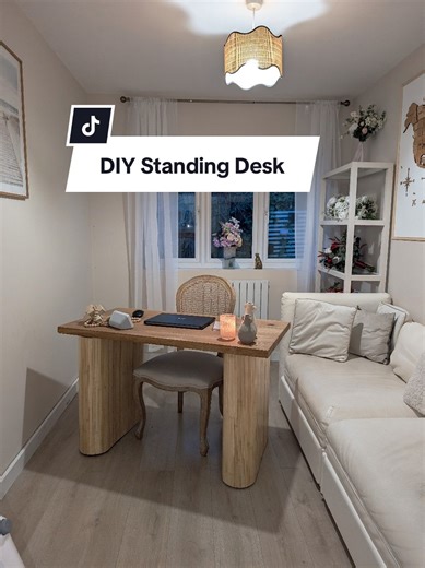 DIY Oak Standing Desk Transformation for Your Workspace