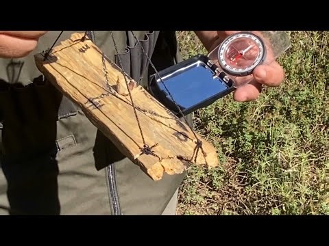Crafting Solar compass in the woods and using it