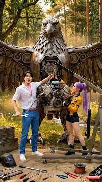 Rumi & Jinu Built a Flying Eagle Car Mira Was Shocked #rumi #kpop #kpopdemonhunters