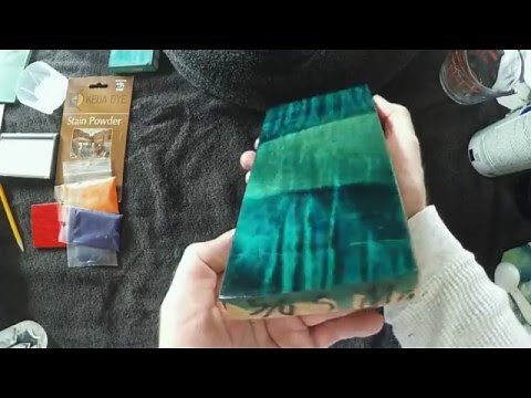 Teal Wood Stain - Mixing Wood Dyes - Teal Wood Dye Color Formula Using Keda Dyes