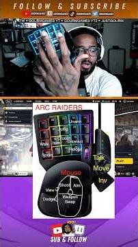 This is my setup for the Razar Tartarus V2 on Arc Raiders! #gaming #arcraiders #razar #gaminggear