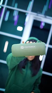 3.7K views · 59 reactions | Set the pace with your steps, and dance to the sound of the Resound 2 Portable Bluetooth Speaker! - Sparkling RGB lights- 5 hour playtime with 2000 mAh battery- Splash resistant sound- 15 W output- TWS connectivity#Resound2 #Portronics #PortronicsIndia | Portronics | Facebook