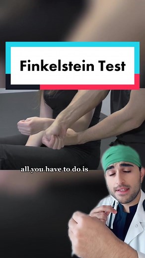De Quervain tenosynovitis is a painful condition affecting the tendons on the thumb side of the wrist. #medicine #medicaltiktok #doctor #dequervain #finkelstein #medtok