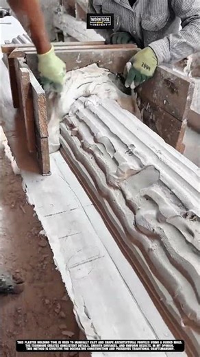 Plaster Molding Tool for Manual Architectural Profile Casting Best for Construction #tool