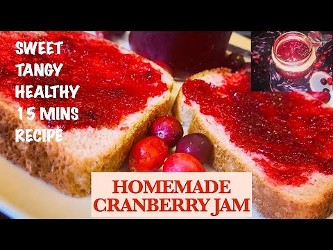 How to make Cranberry Jam at Home ? | Homemade Cranberry Jam Recipe | Cranberry Jam in 15 mins