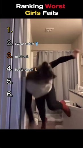 Ranking Worst Girls Fails | Try Not to Laugh 🤣