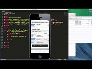 jQuery Mobile List Views Part 1 of 3